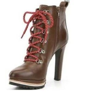 New Gianni Bini Platform Leather Booties Size 9